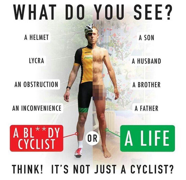 JulienBernard17's tweet photo. Ce cycliste qui vous dérange sur la route c'est aussi un fils, un mari, un frère ou un père...  pensez aux familles détruites. https://t.co/3ThC20BZY5