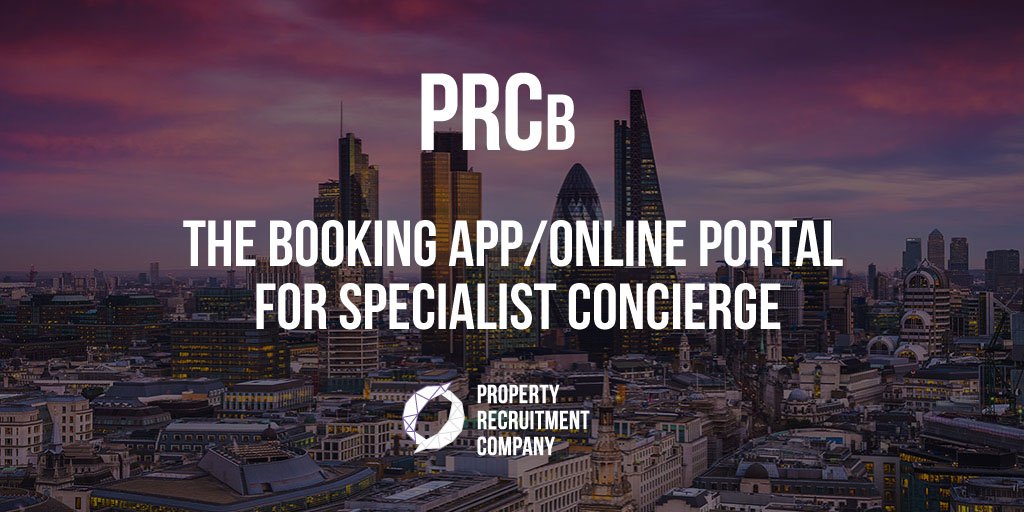 PropertyRecComp's tweet photo. #PRCb: Booking app/online portal for Specialist #Concierge. Contact Rosie for more info: rosie@propertyrecruitmentcompany.com https://t.co/gBNOg2R2BE