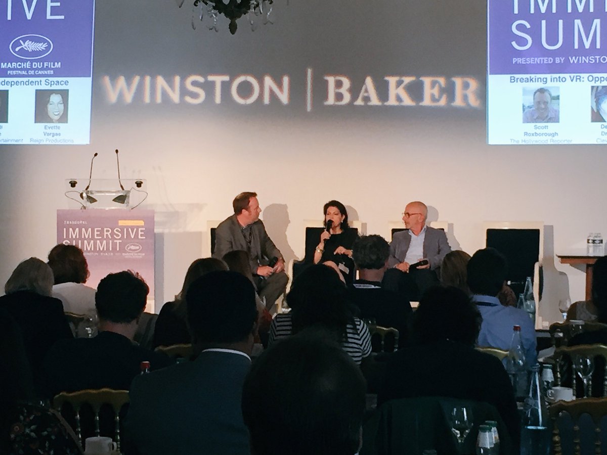 WinstonBaker's tweet image. How to you break into VR as an indie producer? Evette Vargas &amp;amp; Russell Levine @RouteOneLA break it down w @sroxborough @thr #immersivesummit