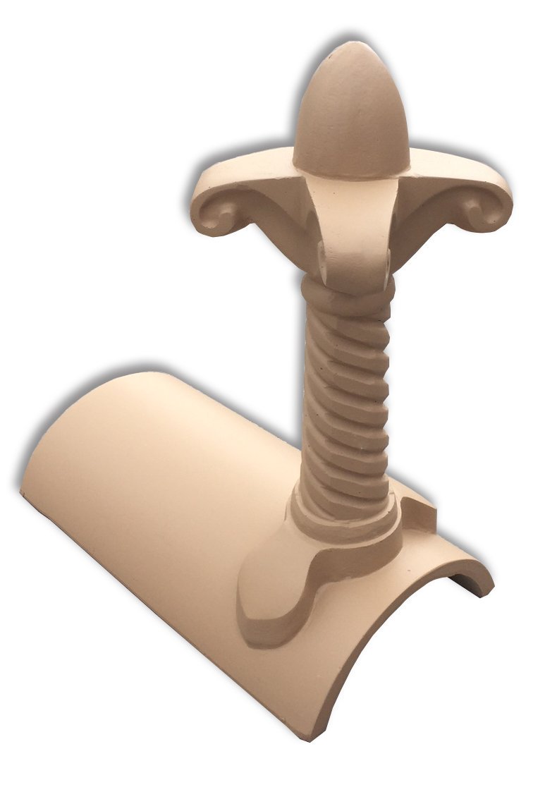 Check out our fleur-de-lys half round in buff - a special order manufactured for Builders Supplies West Coast Ltd. Thanks guys!