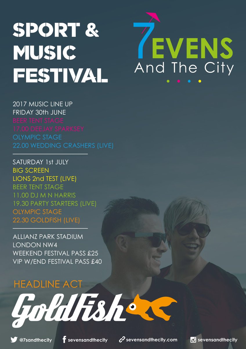 HEADLINE act <a href="/GoldFishLive/">GoldFish</a> taking <a href="/AllianzPark/">allianze parque</a> by storm this July1 tix from £25 access all sport&amp;entertainment!sevensandthecity.com/buy-tickets/