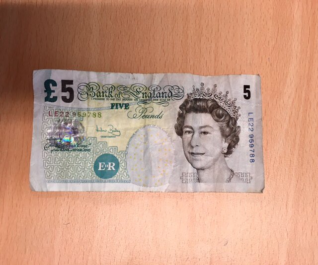 Norfolk_Hospice's tweet photo. Thanks @birchamstores for donating an old £5 note! If you have one lying around please donate your #FinalFiver - we'll still accept them! https://t.co/xvO93xdqbO