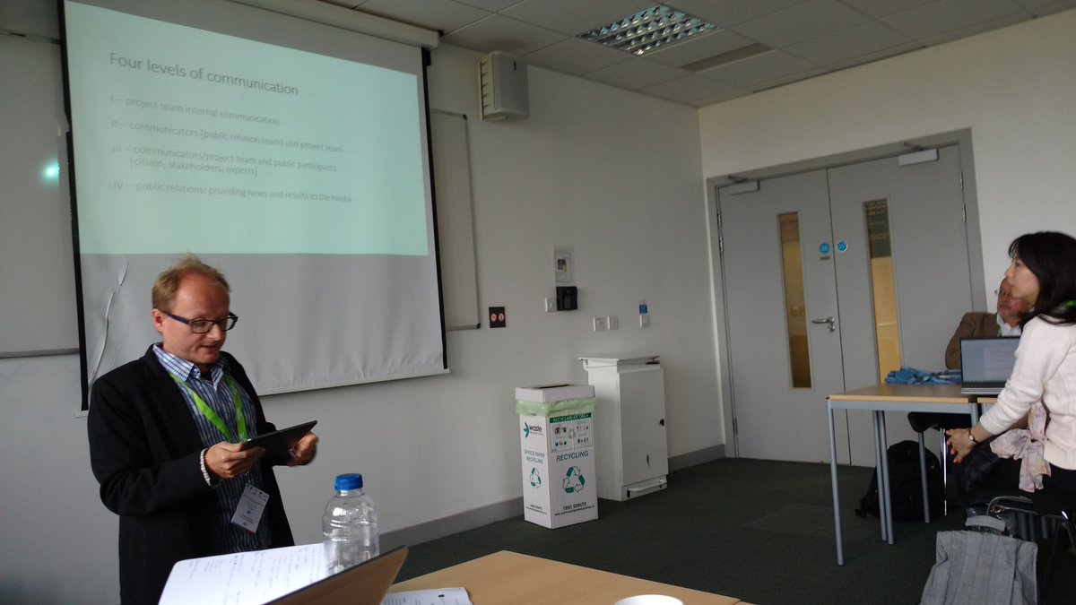 ITAS_KIT's tweet photo. Thomas Bayer from @Technikfolgen presents the four levels of communication at #taconferencecork. #techassess https://t.co/OIPRaHoqn5