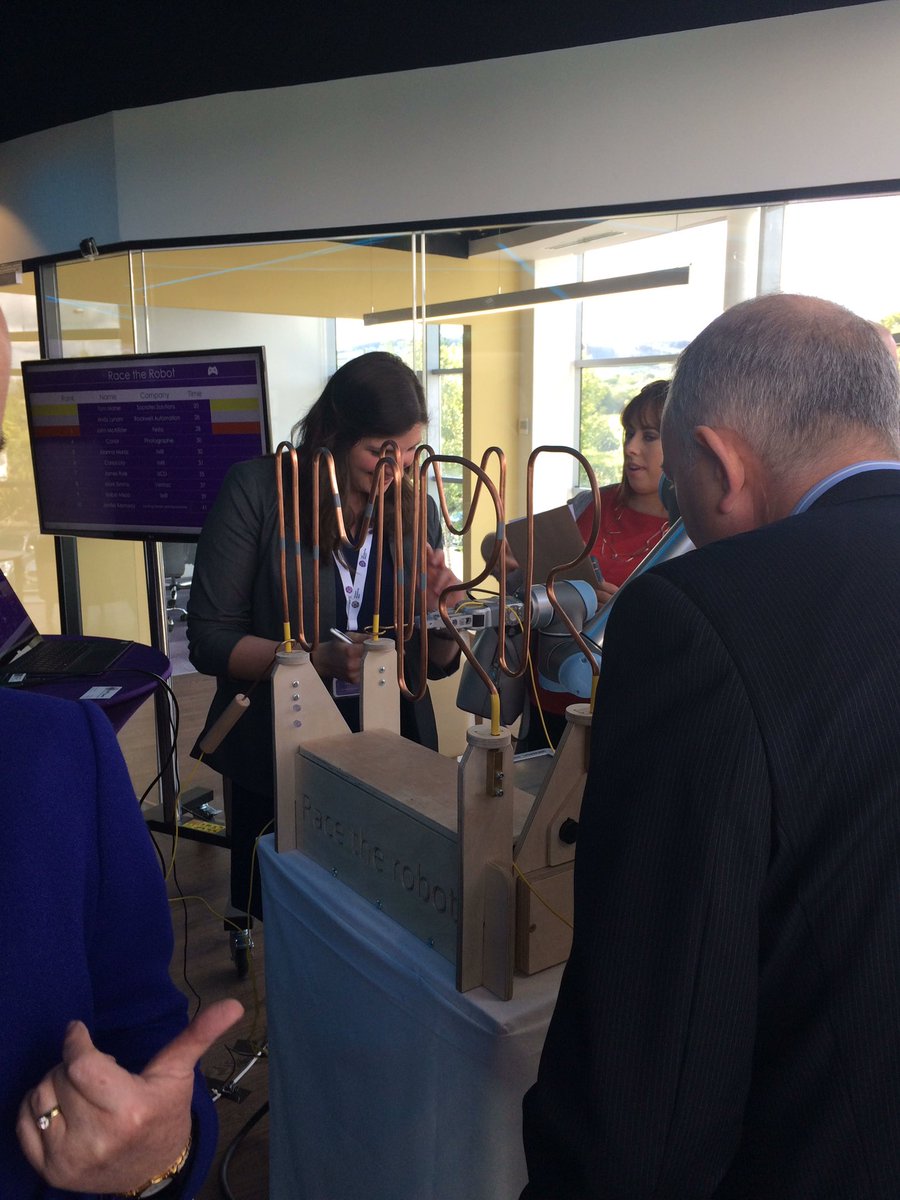 Islandbridge's tweet photo. @imr_events - impressing the minister with the latest technology! https://t.co/fo4D3MBcve