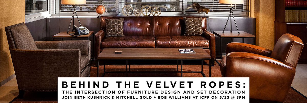 SeenOnSet's tweet photo. A must see: 'Behind The Velvet Ropes' talk with @bethkushnick &amp; @MGBWhome 5/23 @ International Contemporary Furniture Fair
#SetDecoration 💜 https://t.co/iCsZeY43d1