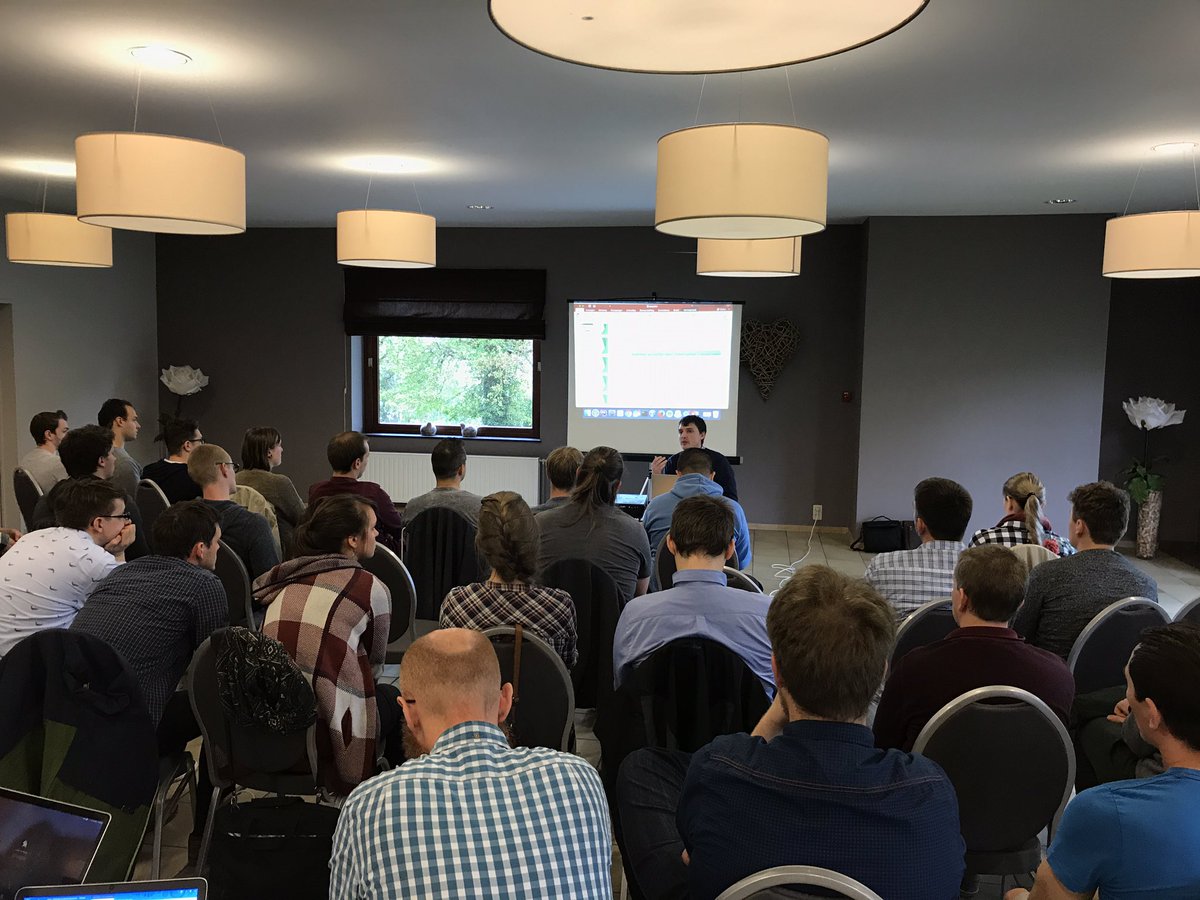 PHProtweets's tweet photo. Thomas explaining @blackfireio to the team #PhproTeambuilding https://t.co/iGrUORcZkj