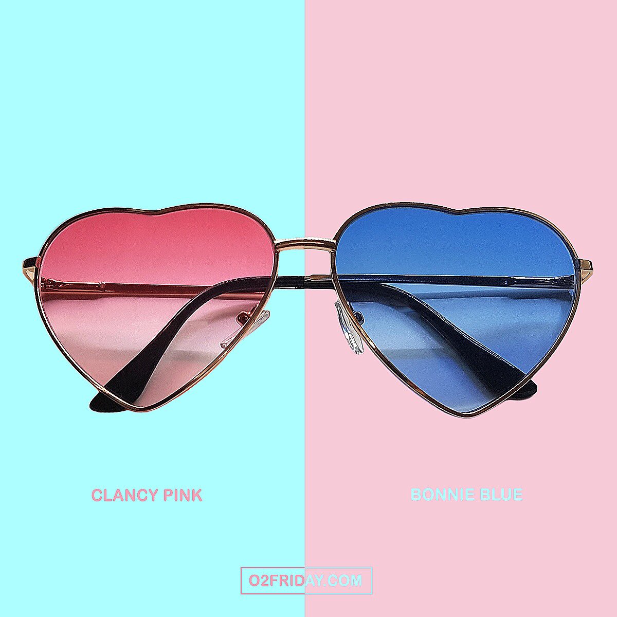 o2friday's tweet photo. Pink or Blue? ❤️ #o2friday #onlineshopping #summer #sunglasses #heartsunglasses #gradient #tinted #lens #pink #blue  #summerfashion https://t.co/7zGlCHxyTY