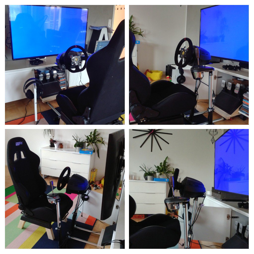 kalamies85's tweet photo. This is my heaven now! #thrustmaster #wheelstandpro #DIY getting ready to https://t.co/i5OWgHV6nh it is going to be fun night ahead! https://t.co/RxCZ0le4x4