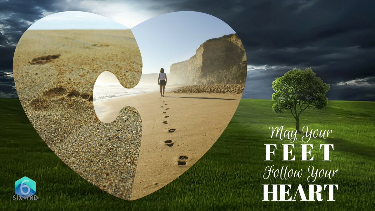 SixWordMag's tweet photo. May Your FEET, Follow Your HEART. #sixwordstories #FridayFeeling https://t.co/vrbRGA271A #Inspiration https://t.co/6wffLVtKne