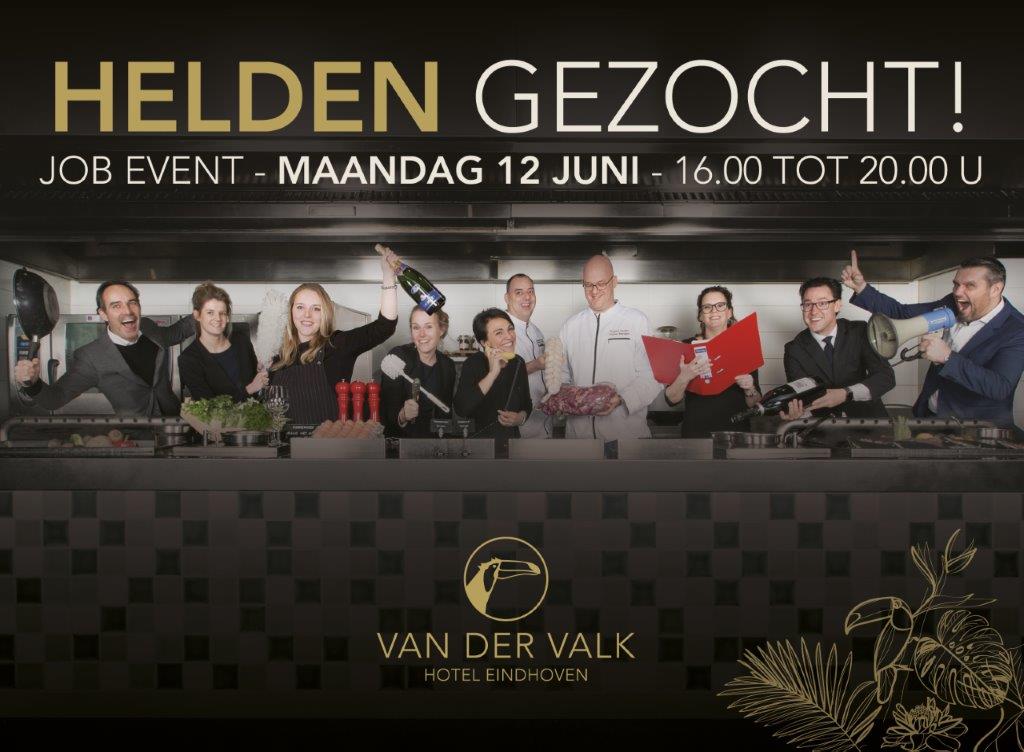 Wij zoeken helden! Ben jij de nieuwe super(wo)man? Je eerste heldendaad: 12 juni. Loop binnen en maak kennis met jouw toekomstige job!