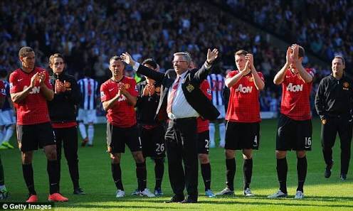 coolnotesix's tweet photo. #OnThisDay 2013. Sir Alex last match as manager of Man United also Paul Scholes last match as a player of ManUtd against West Brom Albion. https://t.co/dDcmehipa7