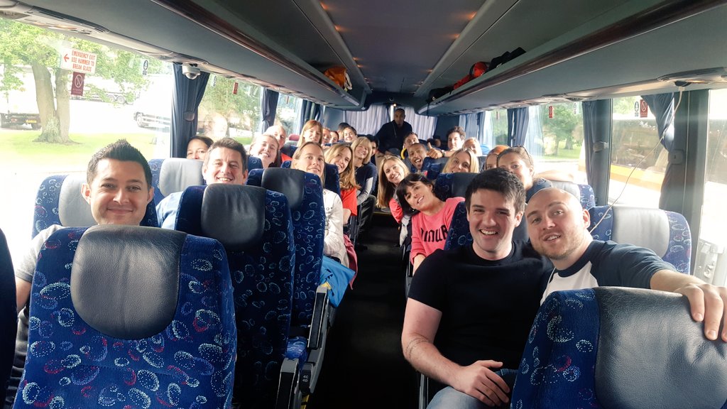 Rachel_Walker91's tweet photo. Coach no.2 full and ready to get on the road! All of our @BouyguesESUK participants on board alongside our other AMAZING #Demelza101 guys!! https://t.co/W4iFvp5kin