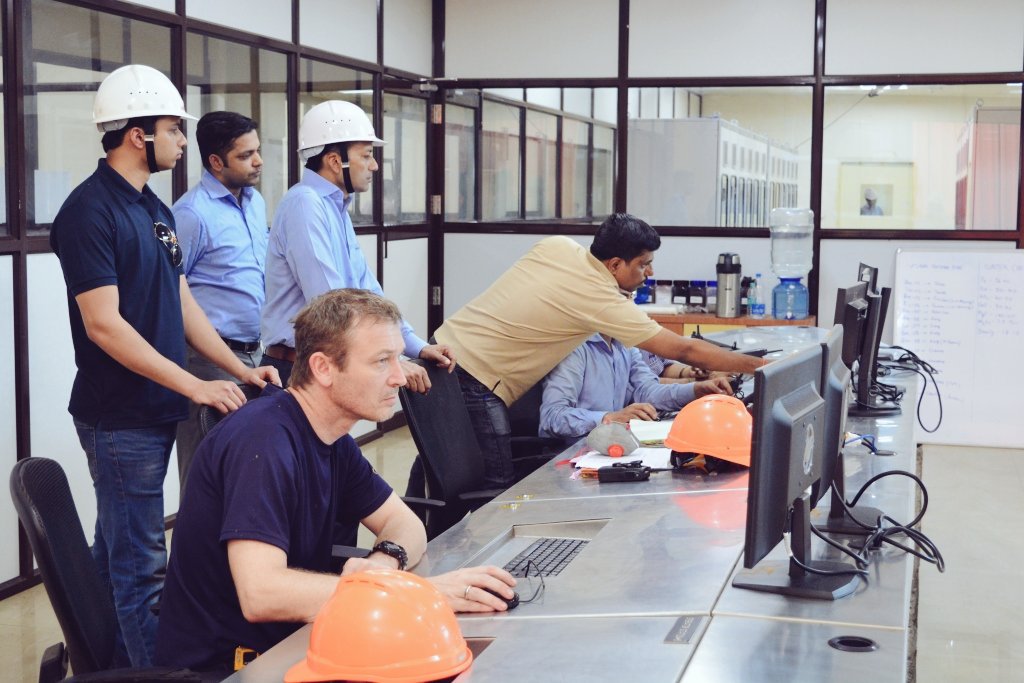 JindalSteel_In's tweet photo. Chairman Mr. @MPNaveenJindal along with the team take a tour of the newly commissioned #SinterPlant at #Angul #SteelPlant https://t.co/Zpl4KKlaOC