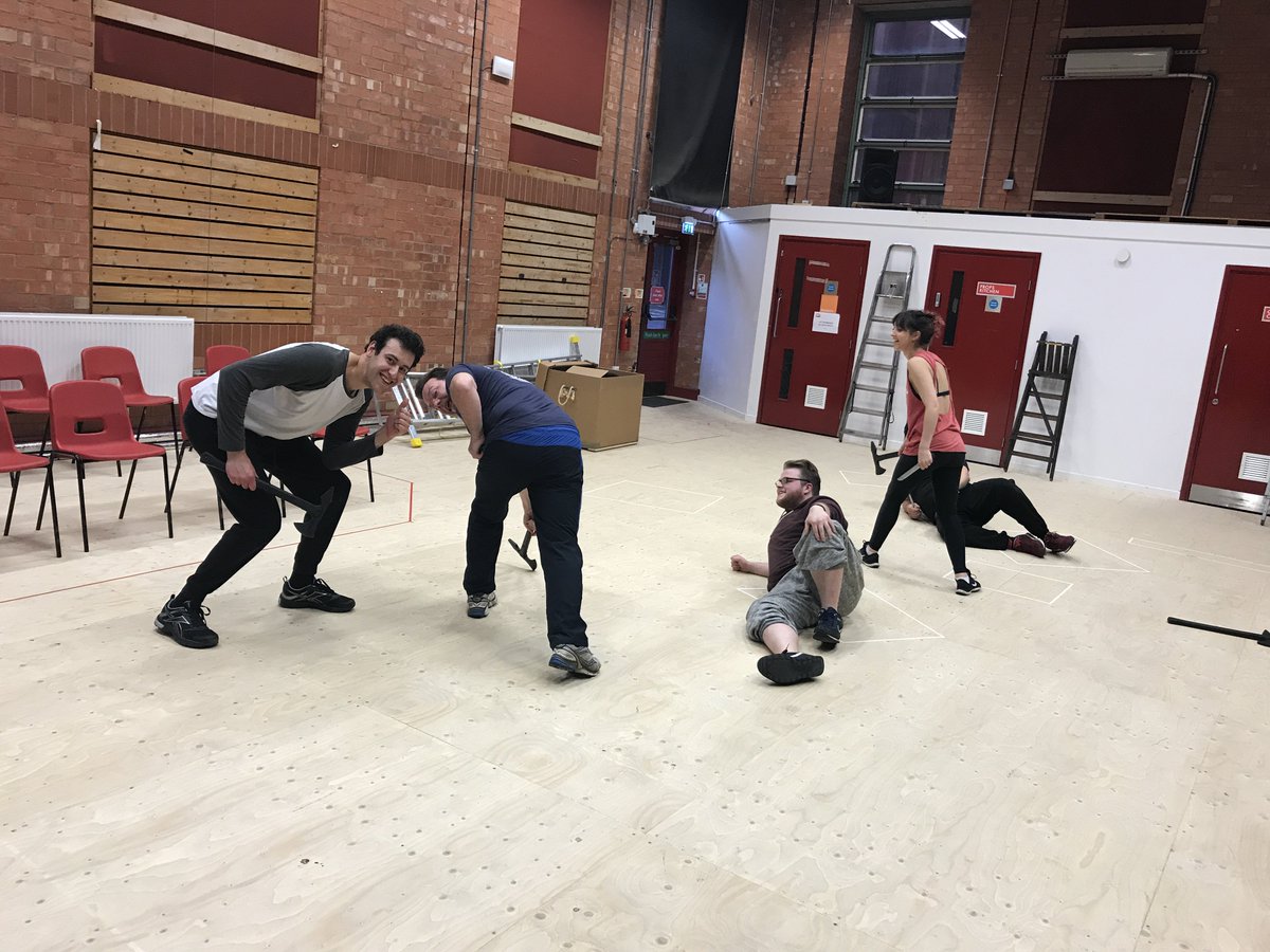 ActionEmporium's tweet photo. Some of our #StageFightClub members on Wednesday with assistant @MaisieCarter1, all ready to pose at a moments notice, even when mid fight! https://t.co/pAXNaIPz5X