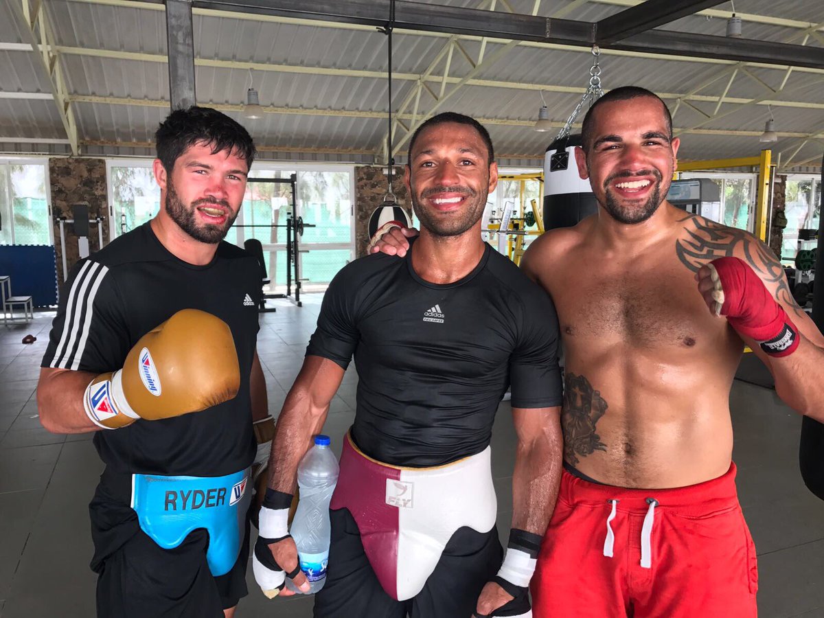 SpecialKBrook's tweet photo. Last spar today camp finished and looking forward to getting home, tapering down and putting on a show 27th May! 
@xdominicinglex @IngleGym https://t.co/4KQpzZgehD