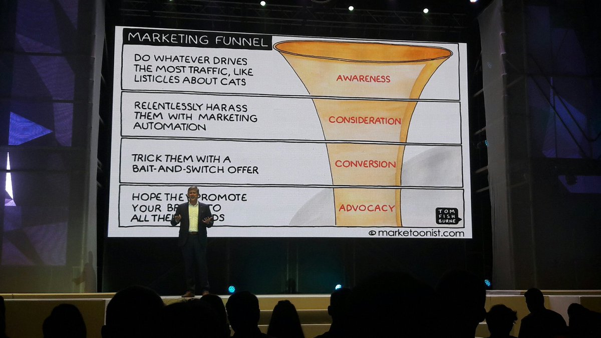 The real meaning of a marketing funnel by <a href="/tomfishburne/">Tom Fishburne</a> at #EngagePrague