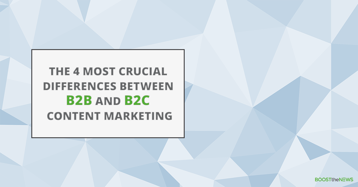 BoostTheNews's tweet photo. There are 4 main differences between #B2B and #B2C #contentmarketing: https://t.co/C5TtCcDc84 https://t.co/qb5IdicPPg
