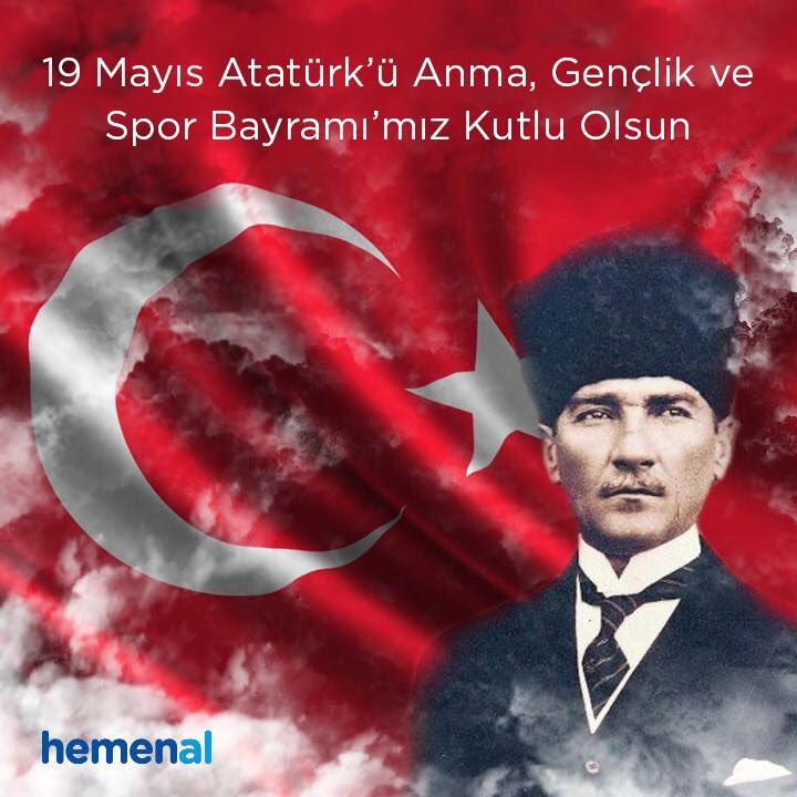 hemenalfinans's tweet photo. #19Mayis Atatürk'ü Anma, Gençlik ve Spor Bayramı'mız Kutlu Olsun! https://t.co/5T1FylIQlY