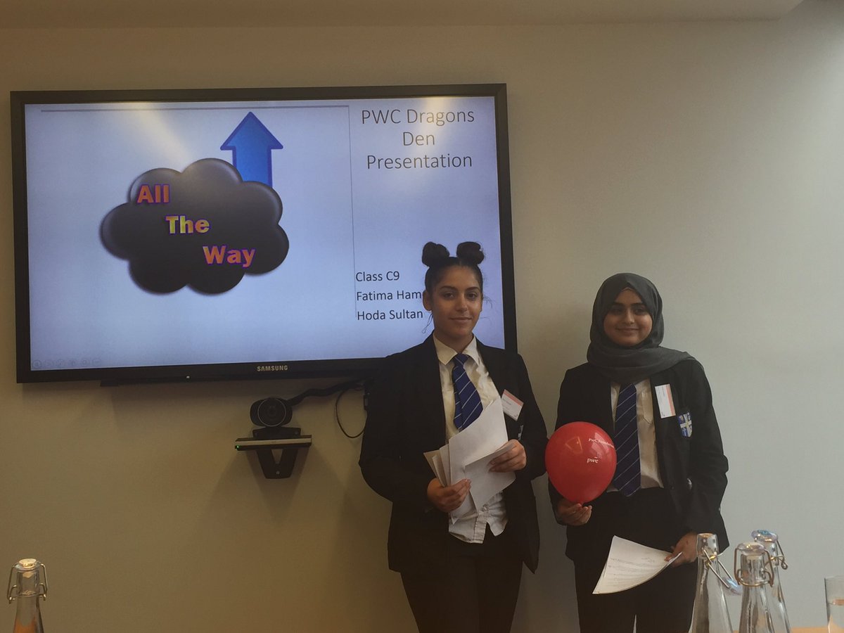 AAhmad75's tweet photo. Team 3 are on for the Dragon's Den presentation from the students at @StAugustinesCE for @PwCLondon #OFOD @pwcfoundationuk https://t.co/SVABM7WTi7