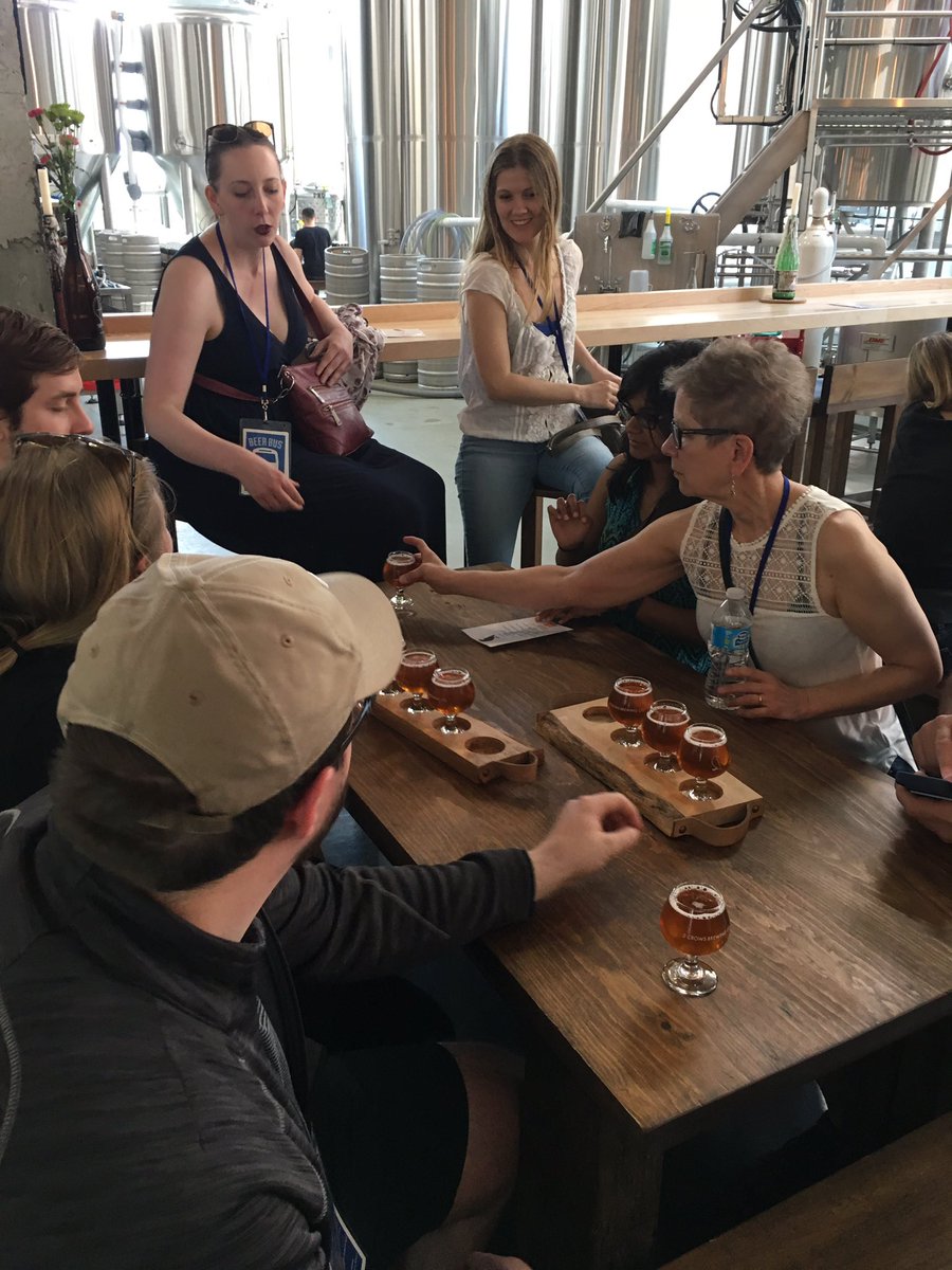 Tastehalifax's tweet photo. Our BEER BUS yesterday visiting @2CrowsBrewing  Pollyanna IPA was a hit #hfxbeerbus #nscraftbeer https://t.co/NB7tnmyBxs