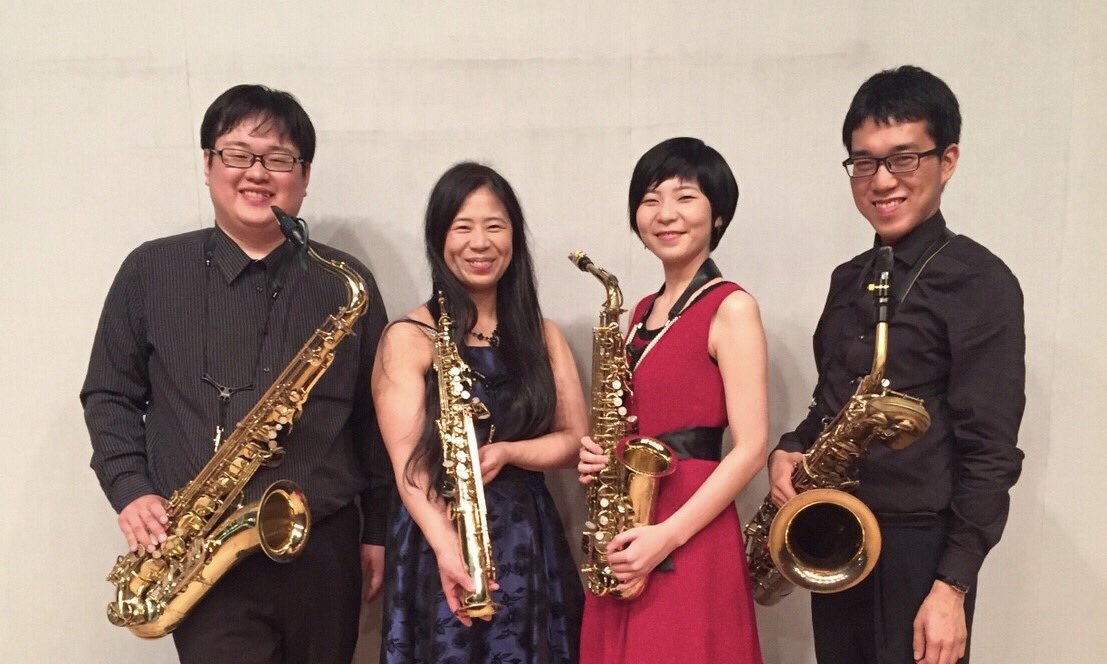TuttiSax's tweet photo. 今日は山形屋皐月会で演奏させていただきました♪

素敵な照明と音響で楽しく演奏させていただきました！🎷

@Tuttisax
#tuttisax 
#sax
#サックス
#カルテット
#演奏
#鹿児島
#山形屋 https://t.co/IfrKJJmbPY