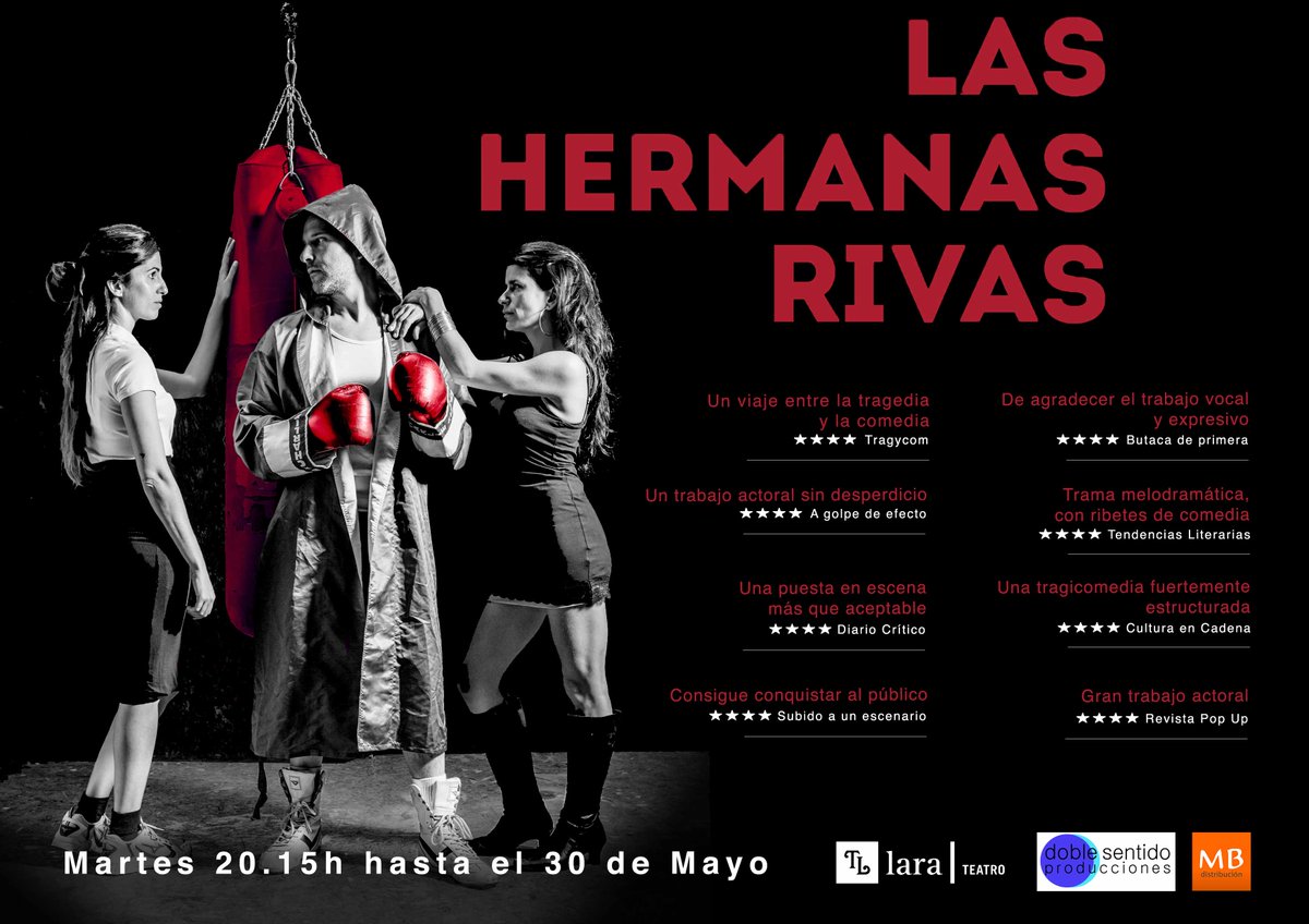 DobleSentidoPro's tweet photo. Esto han contado de las #HermanasRivas en esta temporada. Quedan dos oportunidades en @teatrolara https://t.co/l2PFSJRMOL