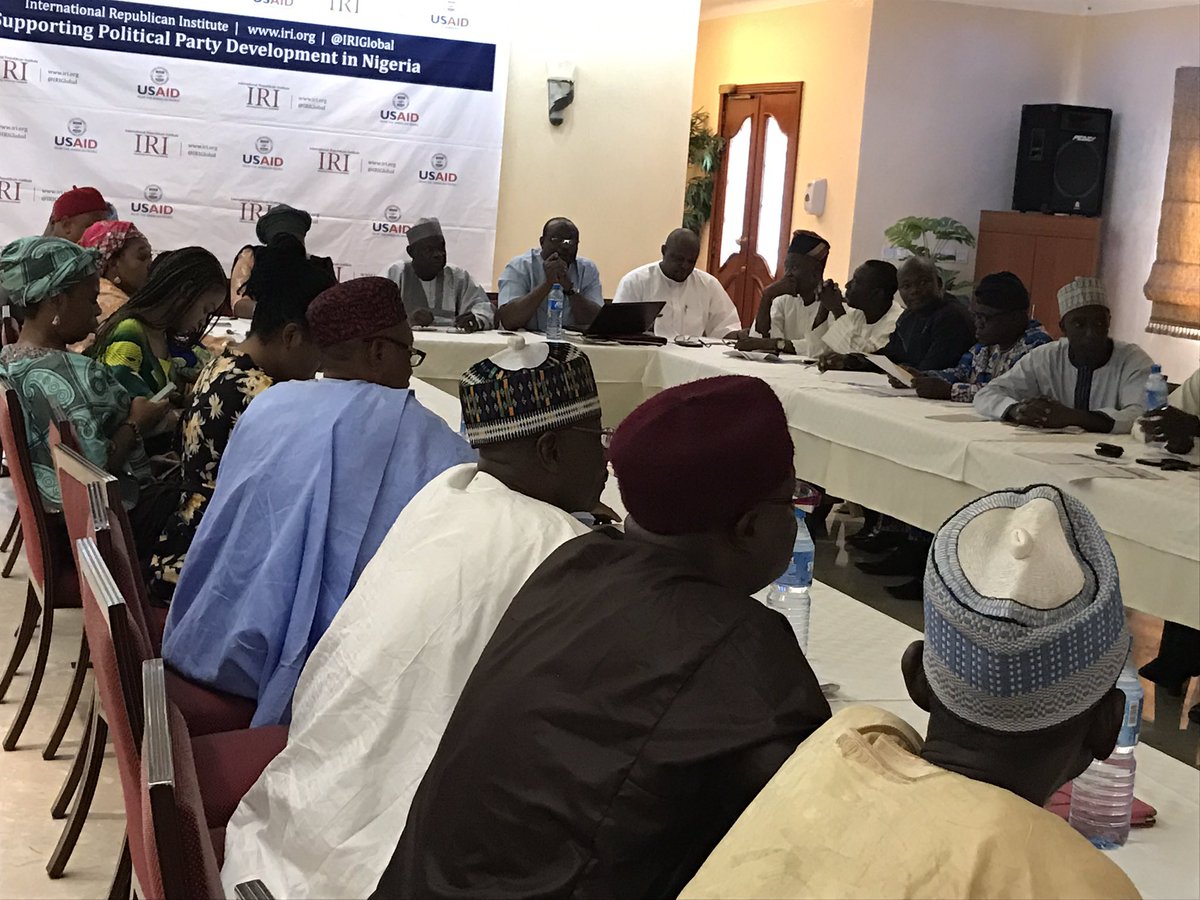 HHassan812's tweet photo. .@IPAC_Nigeria members critic @NGRSenate amendment towards electoral reforms &amp; effective pol.parties 2019 engagement supported by @IRIglobal https://t.co/mVSAsxuXFg