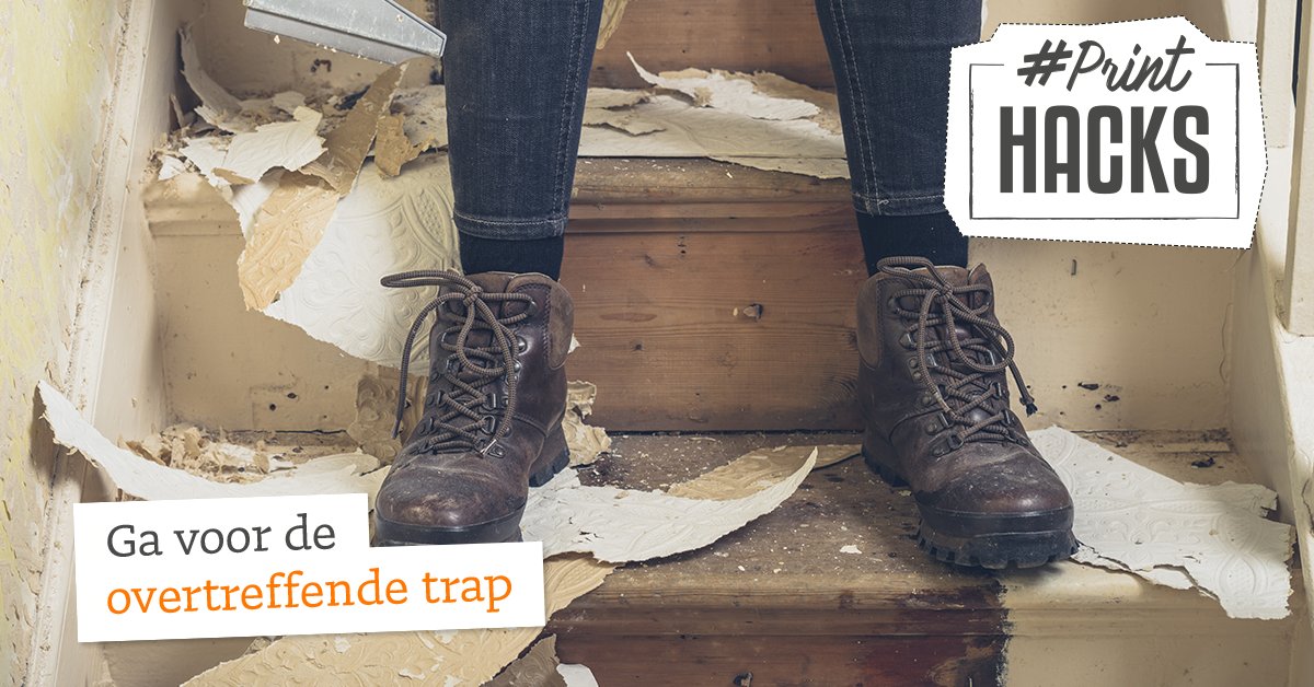 drukwerkdeal's tweet photo. Een nieuwe #printhack, of is het dit keer traphack? Lees het op ons blog! https://t.co/QZtEeZcbXG https://t.co/sA4og8Crln