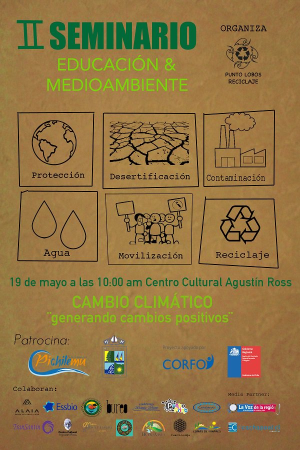 CorpIncuba2's tweet photo. ¿Vives en Pichilemu o alrededores? ¡Aún estás a tiempo de asistir al "II Seminario de Educación y Medio Ambiente: Cambio climático" https://t.co/SIL70yTYAc