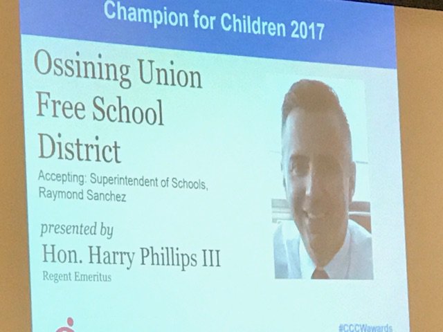 nancydarroyo's tweet photo. Ossining UFSD honored as a Champion for Children by the Child Care Council of Westchester!
@OssiningSchools
@ossiningdire
#cccwawards https://t.co/yjKqQFNWIu