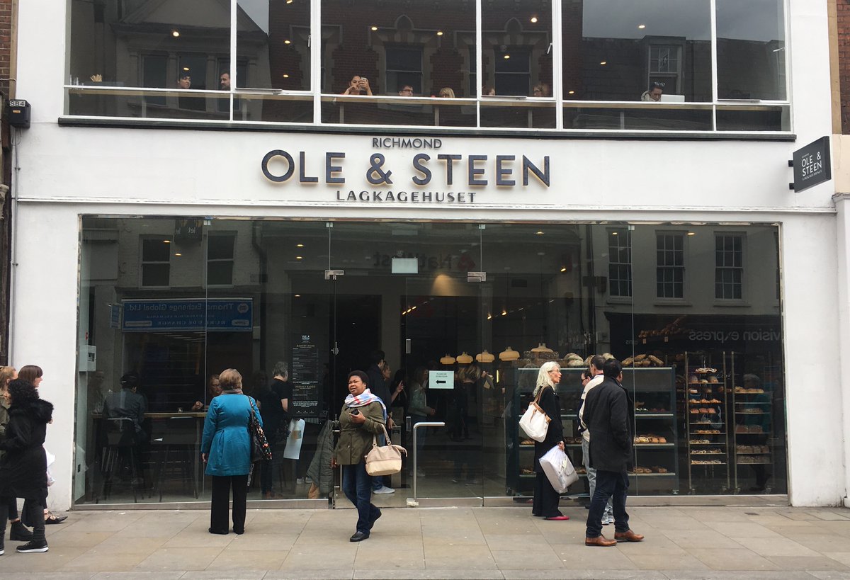 DunksBrain's tweet photo. @OleandSteenUK - congrats on another spectacular site; amazing staff, baked goods, coffee &amp; atmosphere! #dreamclient #Richmond #superbakers https://t.co/4yc2qarubp