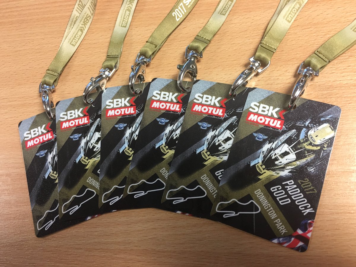 1 of 2 #FreebieFriday time! Win 1 of 4 pairs of gold paddock passes to the <a href="/WorldSBK/">WorldSBK</a> next weekend <a href="/DoningtonParkUK/">Donington Park</a> To enter, follow, RT.....