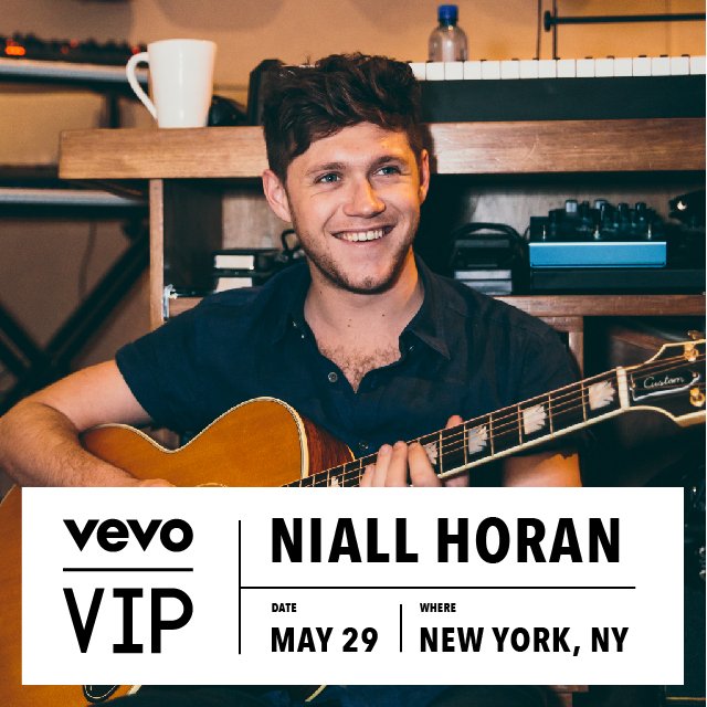 Vevo's tweet image. Want to see @NiallOfficial in NYC. Here's your chance. Enter now for a Vevo VIP experience bit.ly/2r0c9Lj
