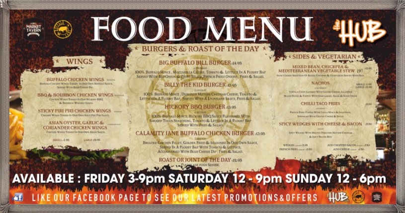 themarkettav's tweet photo. Our evening menu is available every Fri 3pm to 9pm, Sat 12pm to 9pm &amp; Sun 12pm to 6pm #eveningmenu #weekend #buffalolane #chickenwings #cork https://t.co/fCFYTlejug