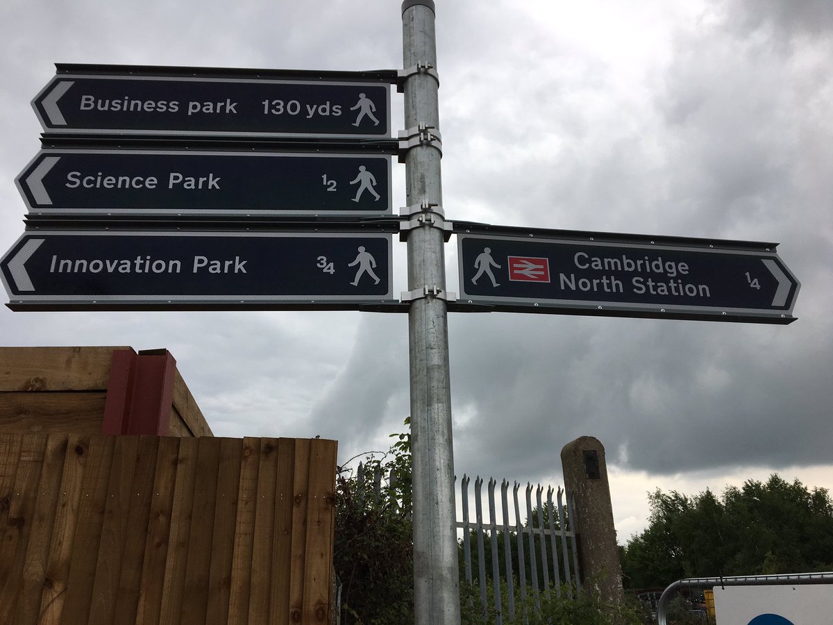 RTaylorUK's tweet photo. Cambridge North station being prepared for the first trains on Sunday. https://t.co/dSyQfROFKo