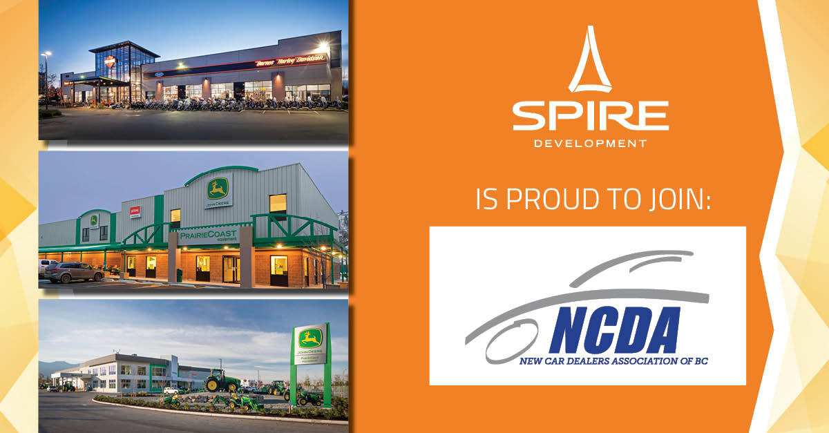 SpireDevCorp's tweet photo. Excited to be part of the @NCDA_BC family! Ping us for construction &amp; development project inquiries. #BCAuto #CEVforBC #autoblog #iheartcars https://t.co/sJpUnG151c