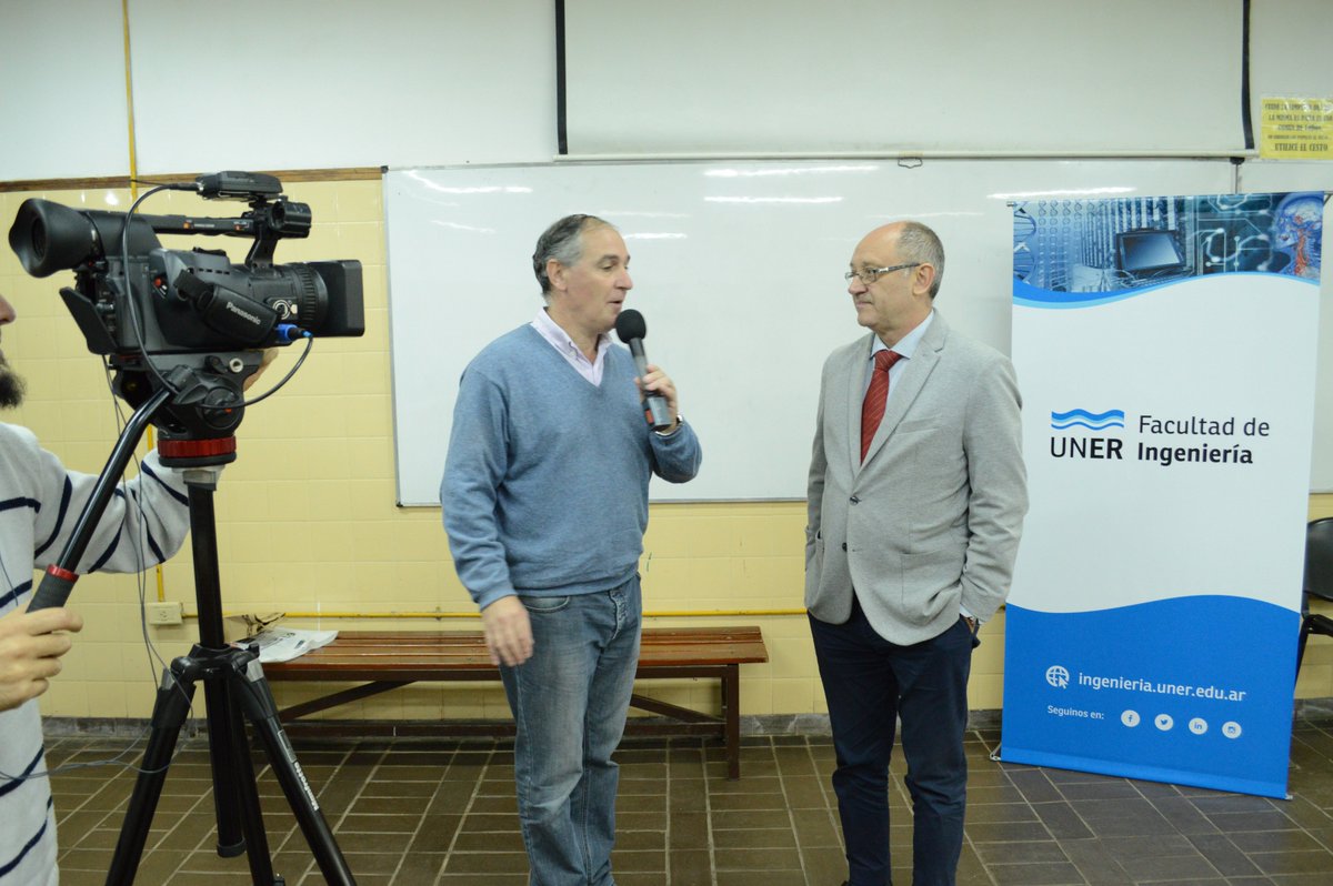 fi_uner's tweet photo. 1 Facultad, 2 Eventos. @AlborCantard de visita en la @fi_uner en el marco de la 61° Reunión Plenaria del #CONFEDI y el #IVFaei https://t.co/Wu1QFnpd8X