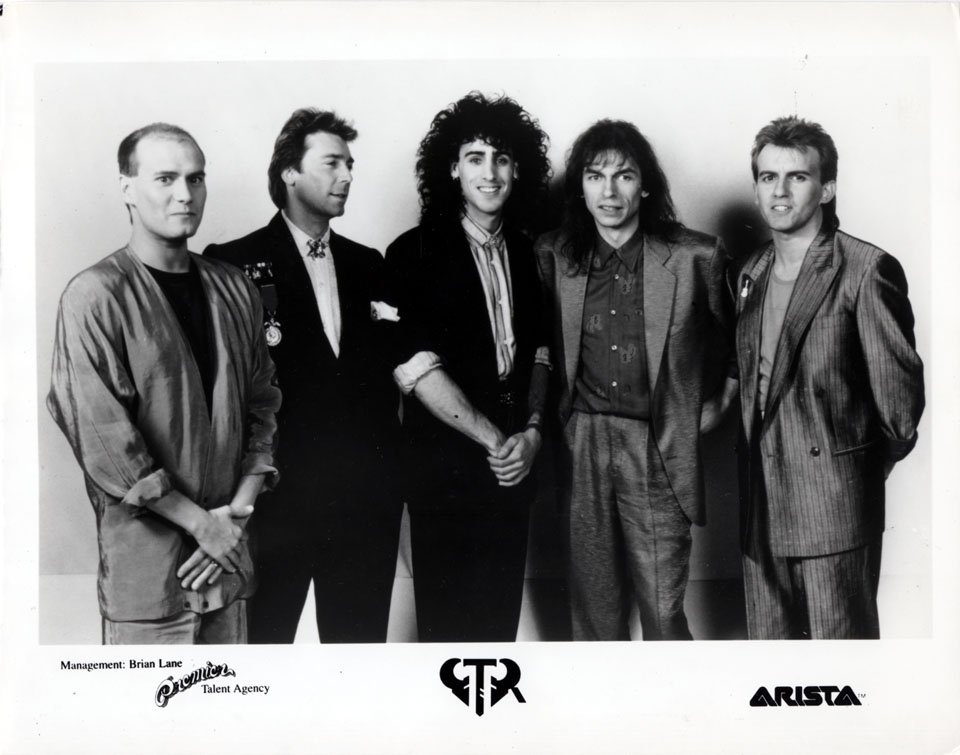 1980sfanatic's tweet photo. A rare promo print from Arista Records featuring the members of GTR (1986). #1980s #GlamRock #Rock #ProgressiveRock #Music #Promo #RCPrint https://t.co/5JT1AGAtyJ