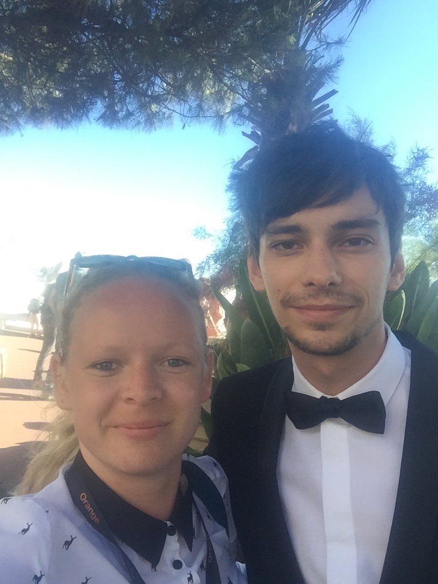 MichaelaROC's tweet photo. @devbostick so lucky to meet you twice and congrats to OKJA https://t.co/plvWrnQb7t
