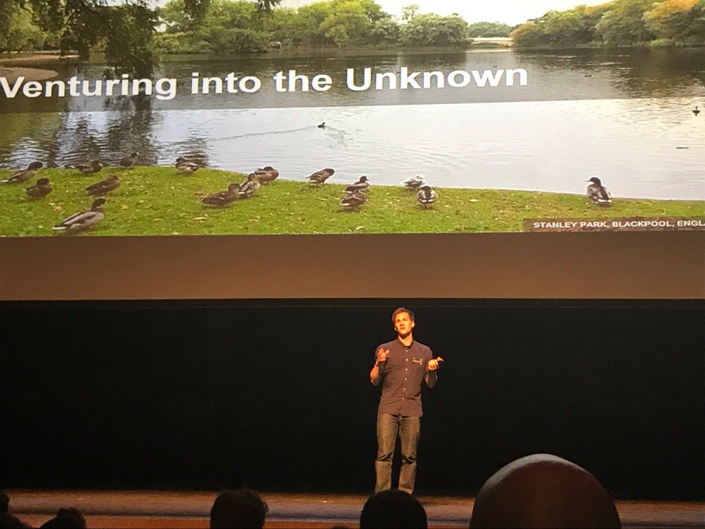 marcinwasilczyk's tweet photo. Inspiring story about personal journey and career from Jonny at @KainosSoftware #KickOff17 https://t.co/JmU49HhhsH
