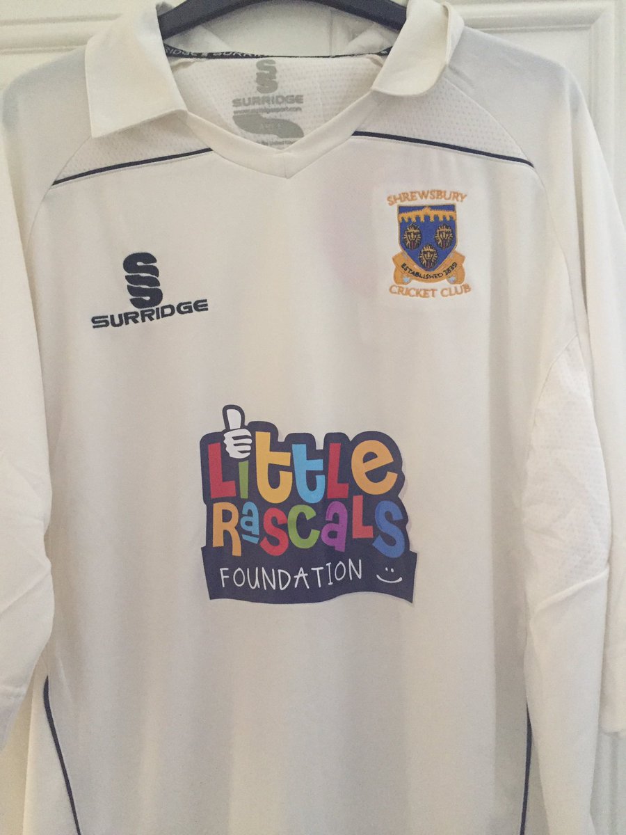 Delighted to see the new @shrewsburycc shirt, in conjunction with @LittleRascalsFn waiting for me when I got home!