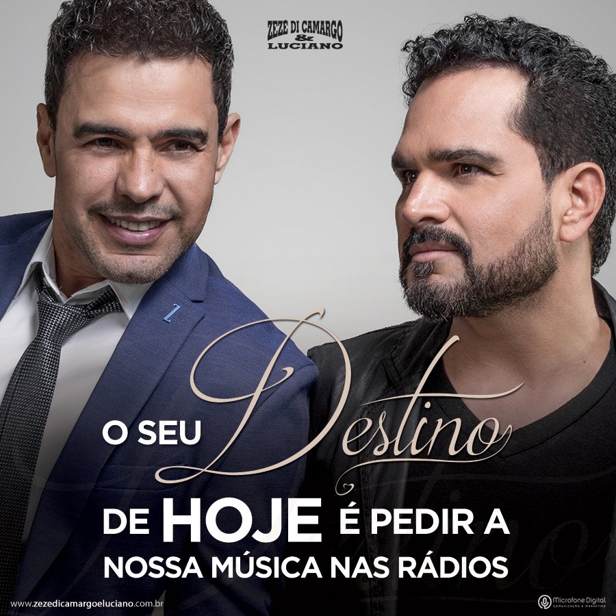 zcloficial's tweet photo. Pega o telefone e peça "Destino" na sua rádio. 🎶📞
#Destino #DestinoZCL #QualÉOSeuDestino https://t.co/tVT7vCHS0c