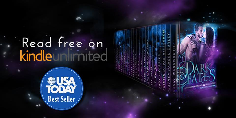 JodyAKessler's tweet photo. USA TODAY BESTSELLER: Grab #DarkFates today and read 20 bestselling #PNR &amp; #UrbanFantasy stories for Free! #KU https://t.co/O4fR1KRYdJ https://t.co/qNXTpDcI2b