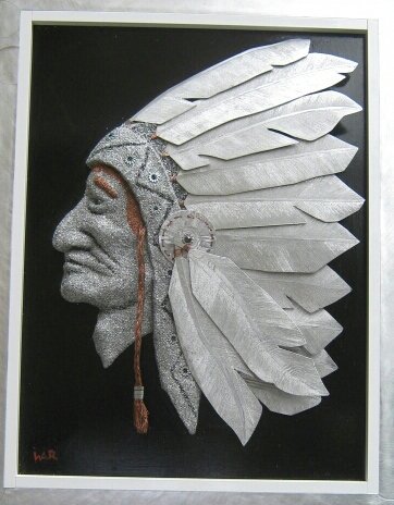 Warartworkoutl1's tweet photo. HEADDRESS
#sculpture #aluminum #recycle #Arts #art #NativeAmerican #BuryMyHeartAtWoundedKnee https://t.co/Vfv4SOqNVg