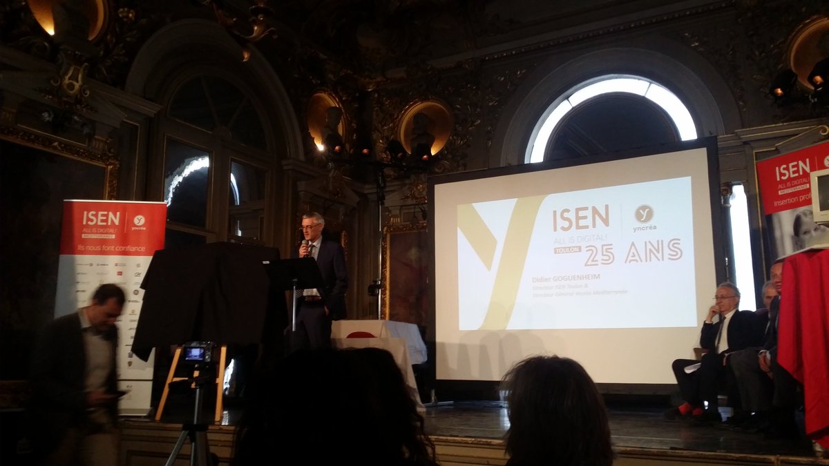 ROLLANDJeanMi's tweet photo. Aujourd'hui, 25 ans de l'Isen Toulon / Yncrea Méditerranée #allisdigital #yncreamed https://t.co/kAi2uJFyOm