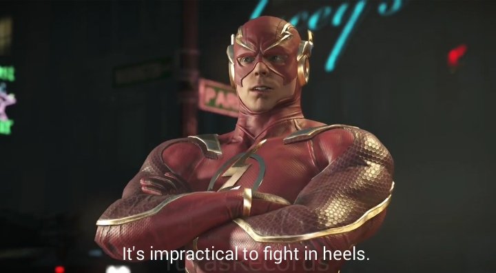 LordPotter4eva's tweet photo. I love that they referenced this comic Barry/Dinah moment 😂
#Injustice2 https://t.co/4BXKNEmkWH