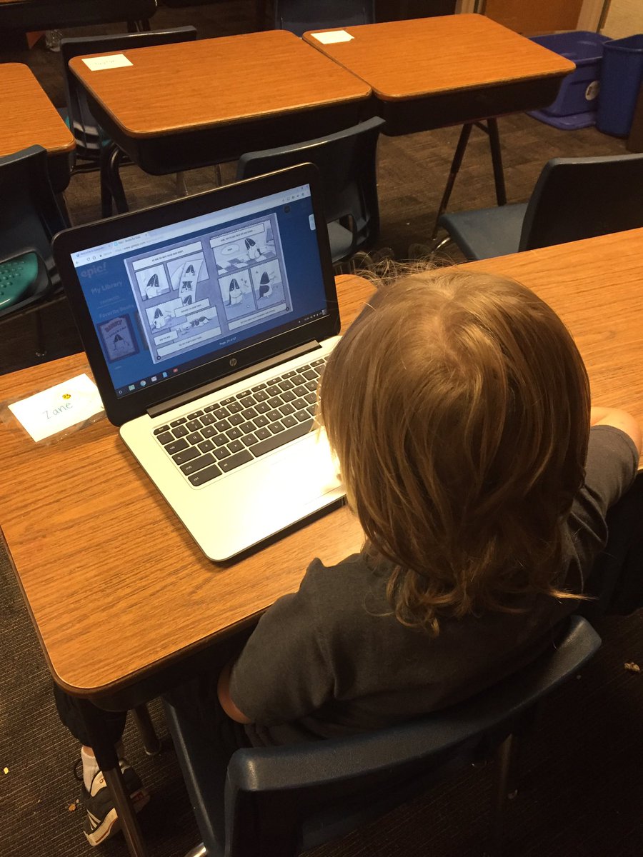 MissPattison5's tweet photo. We are loving using @EpicKidsBooks to read a variety of different books! #newtechtool #pinewoodpride #jpsreads https://t.co/v1ZXilaS9W