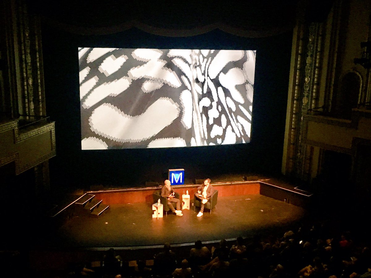 CarolinaDurham's tweet image. Happy to have Michael Stipe on our Fletcher Hall stage for a conversation at #Moogfest2017