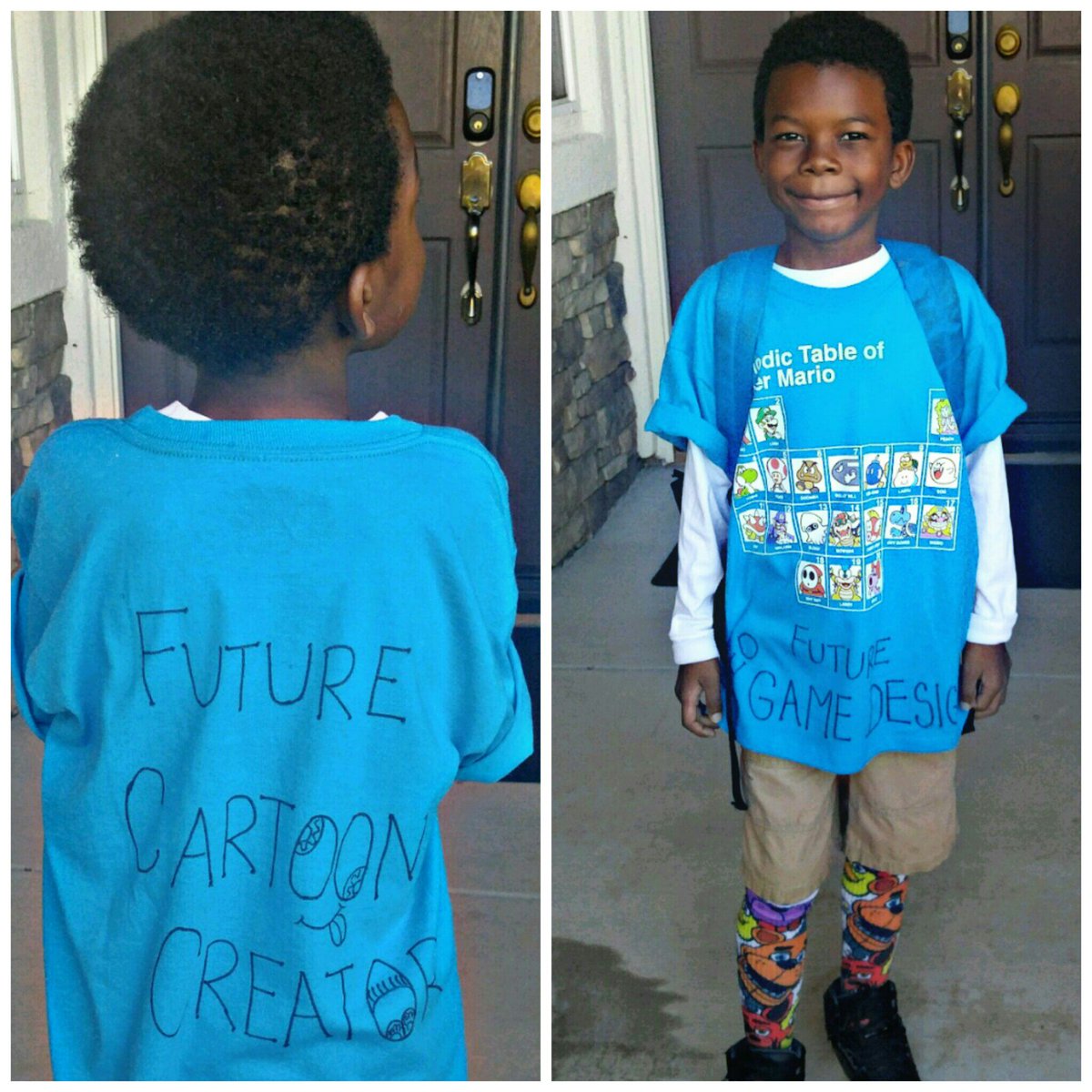 TheCurlyMommy's tweet image. @NintendoAmerica here&apos;s your future! #careerday #futuregamedesigner