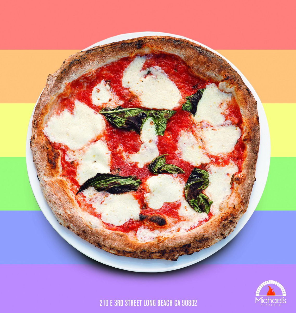 Happy #NationalPizzaPartyDay! Dine with a party of 6+ &amp; get 2 #free Margherita pizzas w/ purchase of 6 or more dishes. #LBPride #GayPride